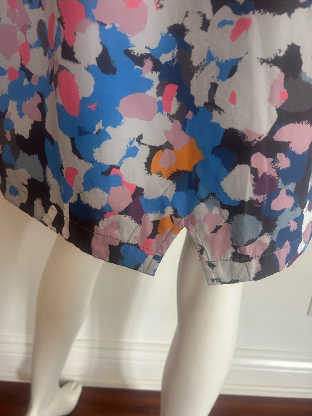 Abstract Print Drawstring Windbreaker - Multicolor - Picture 5 of 9